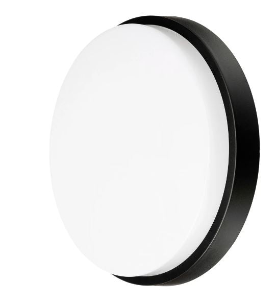 Welby led exterior wall light with black and white trims